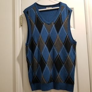 METHOD Mens 100% Cotton Sweater Vest V-Neck